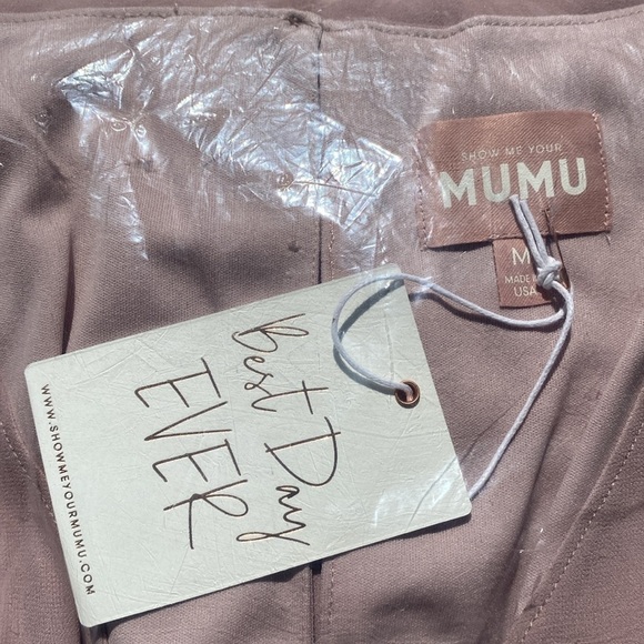 Show Me Your Mumu Emily Empire Maxi Dress ~ Neutral Mauve Chiffon - Picture 7 of 7